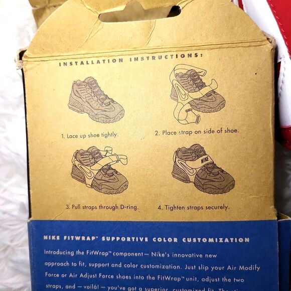 NIKE FIT WRAP VINTAGE 1990'S NWT RED ,WHITE,AND BLACK IN COLOR! - Picture 2 of 7